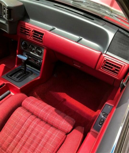 1989 Cabernet Red Ford Mustang Convertible