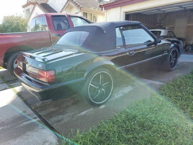 1989 Black Ford Mustang Convertible