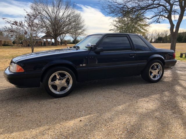1989 Blue Ford Mustang Coupe