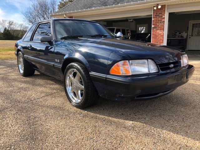 1989 Blue Ford Mustang Coupe