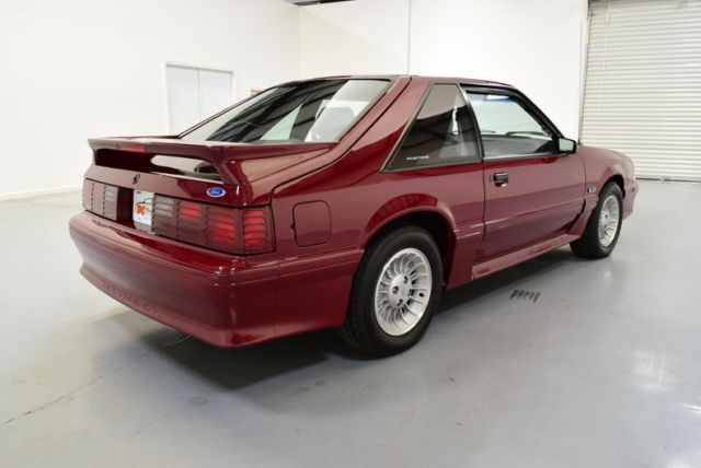1989 White Ford Mustang Convertible