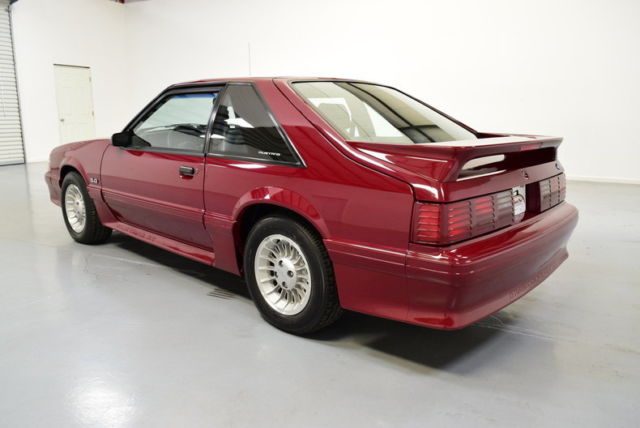 1989 White Ford Mustang Convertible