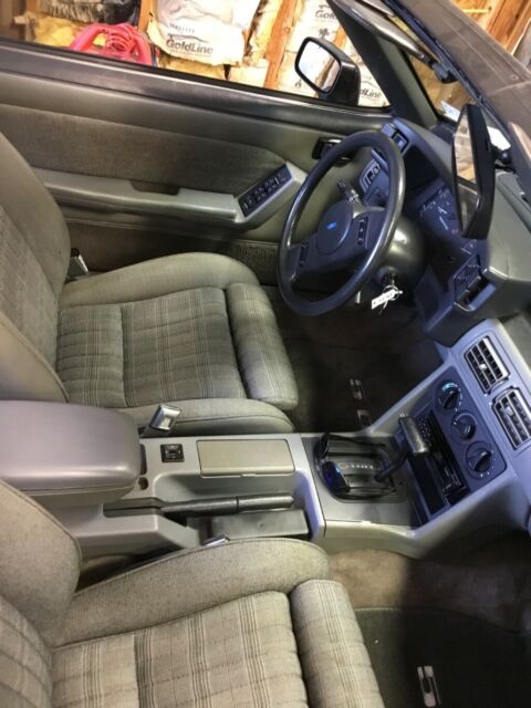 1989 White Ford Mustang Convertible