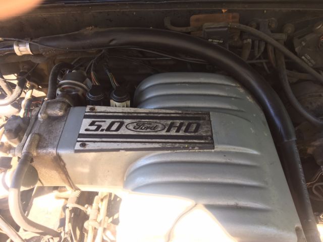 1989 Black Ford Mustang Convertible