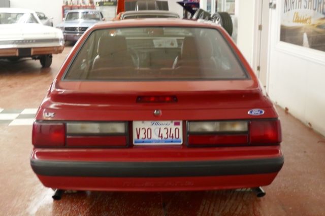 1989 Red Ford Mustang 2 Door