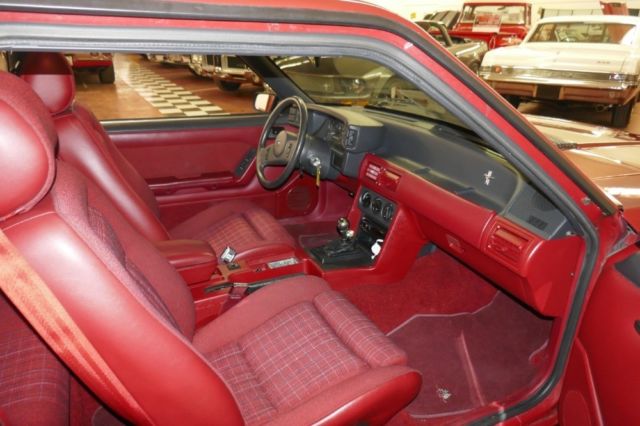 1989 Red Ford Mustang 2 Door