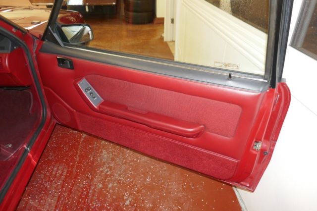 1989 Red Ford Mustang 2 Door