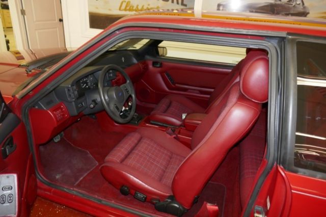 1989 Red Ford Mustang 2 Door