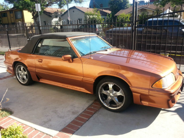 1989 Custom paint: Burnt Orange Ford Mustang Convertible