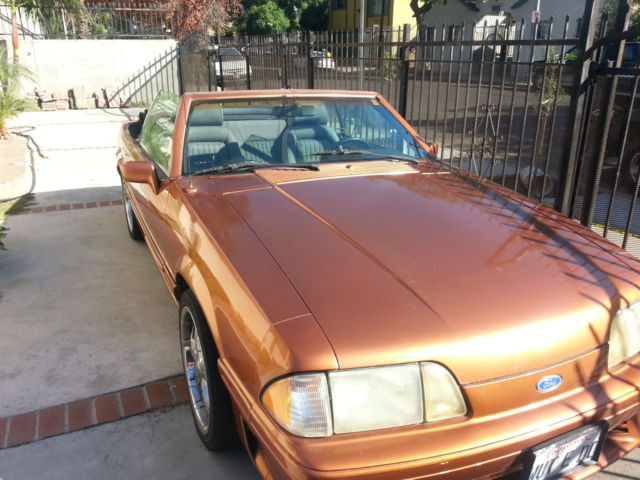 1989 Custom paint: Burnt Orange Ford Mustang Convertible