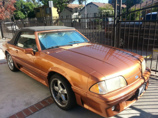 1989 Custom paint: Burnt Orange Ford Mustang Convertible