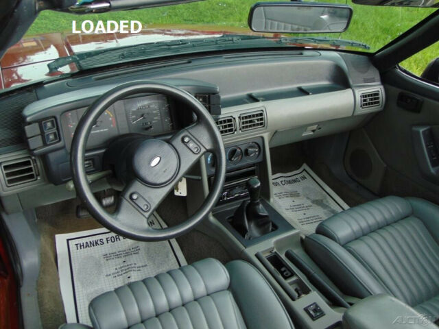 1989 Red Ford Mustang