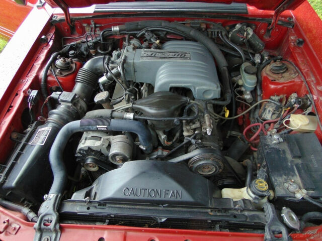 1989 Red Ford Mustang