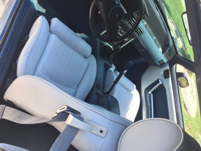1989 Blue/Silver Ford Mustang Convertible