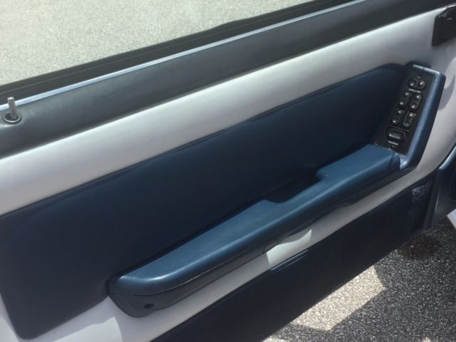 1989 Blue/Silver Ford Mustang Convertible
