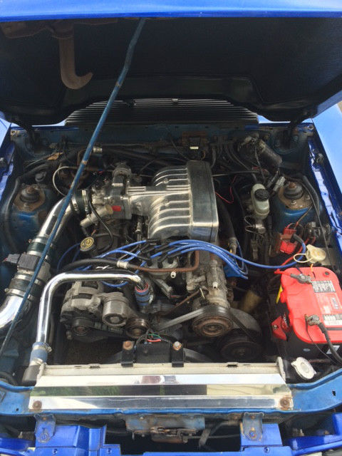 1989 Viper Blue Pearl Ford Mustang Convertible