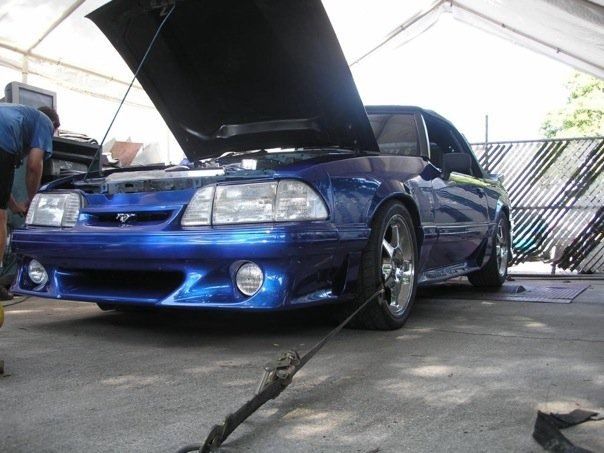 1989 Viper Blue Pearl Ford Mustang Convertible