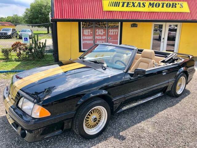 1989 Black Ford Mustang Convertible