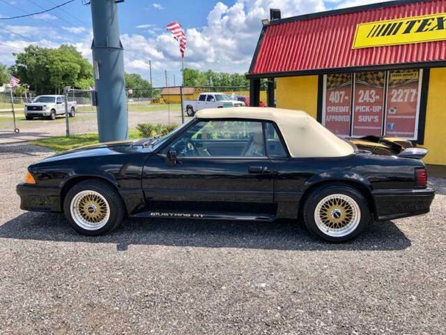 1989 Black Ford Mustang Convertible