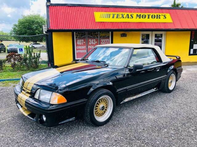1989 Black Ford Mustang Convertible