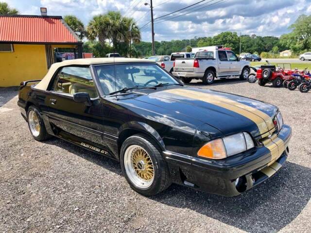 1989 Black Ford Mustang Convertible