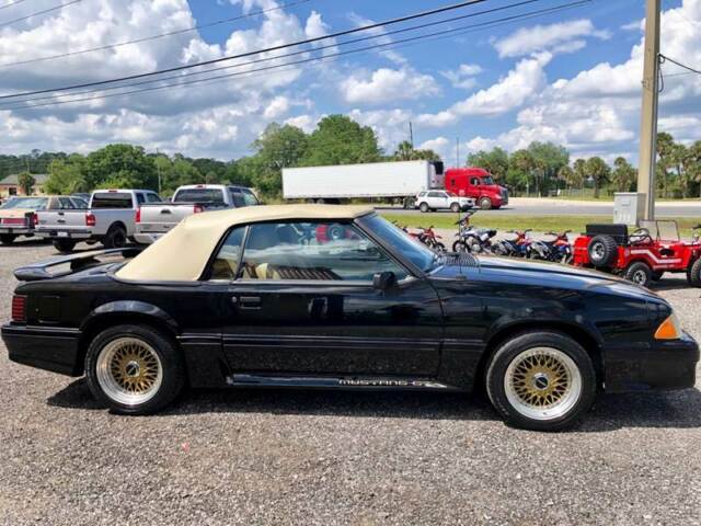 1989 Black Ford Mustang Convertible