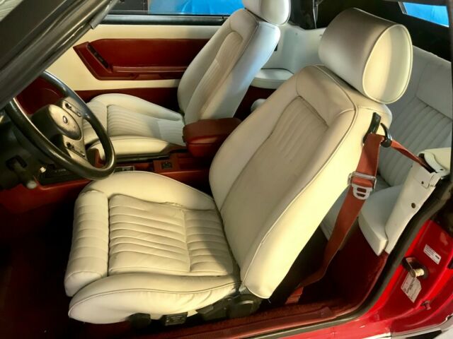 1989 Red Ford Mustang Convertible