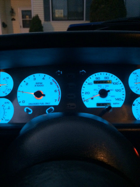 1989 Viper Blue Pearl Ford Mustang Convertible