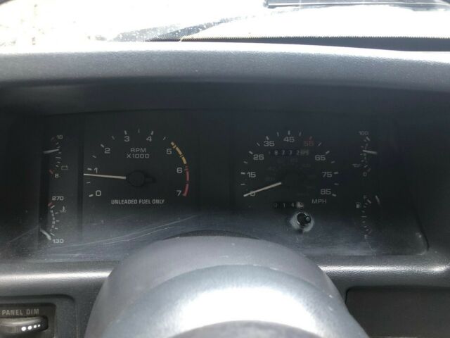 1989 White Ford Mustang Convertible