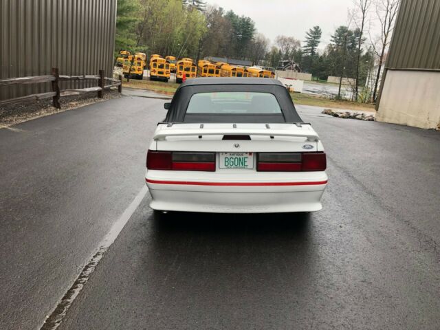 1989 White Ford Mustang Convertible