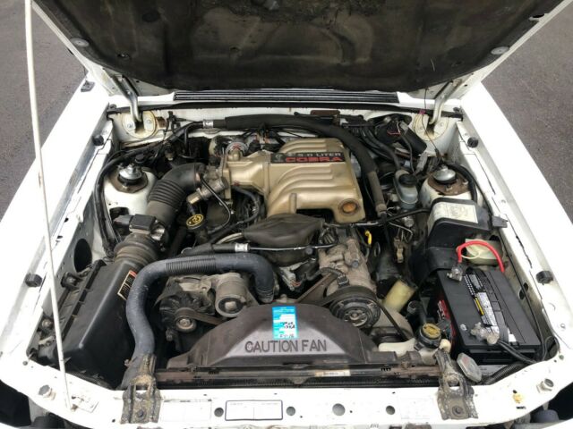 1989 White Ford Mustang Convertible