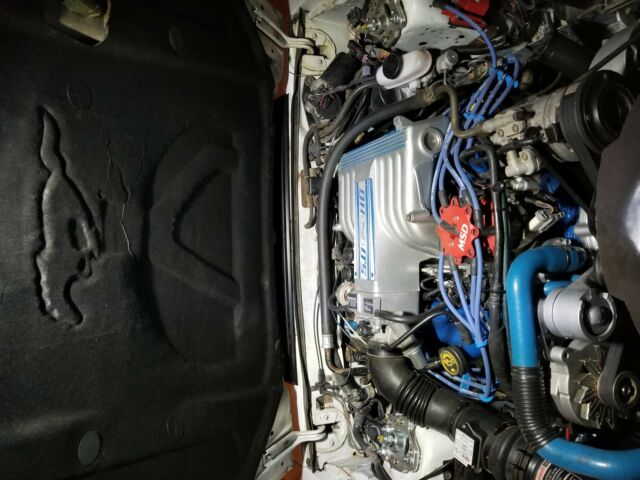 1989 White Ford Mustang Hatchback