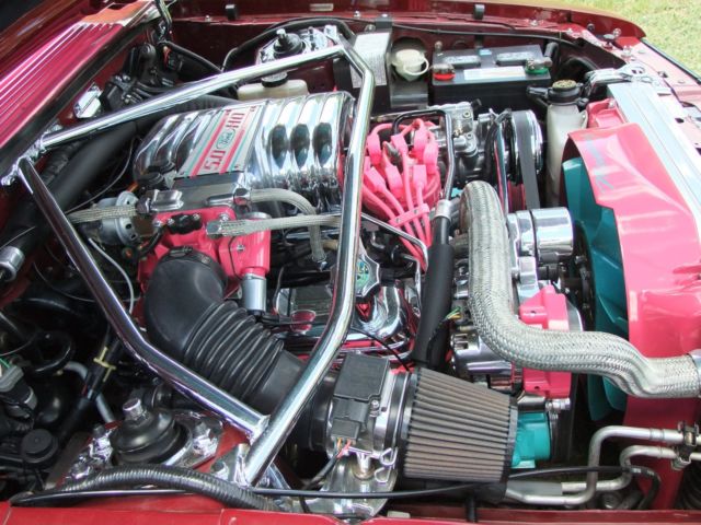 1989 Red Ford Mustang Fastback