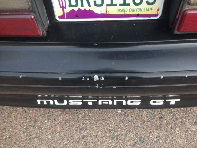 1989 Black Ford Mustang Hatchback