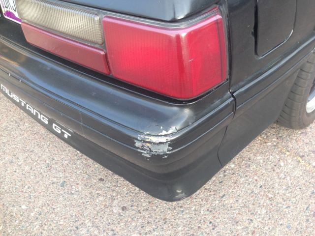 1989 Black Ford Mustang Hatchback