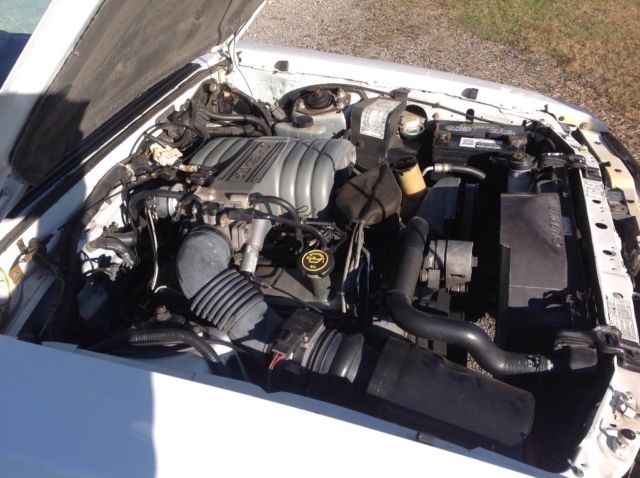 1989 White Ford Mustang Hatchback