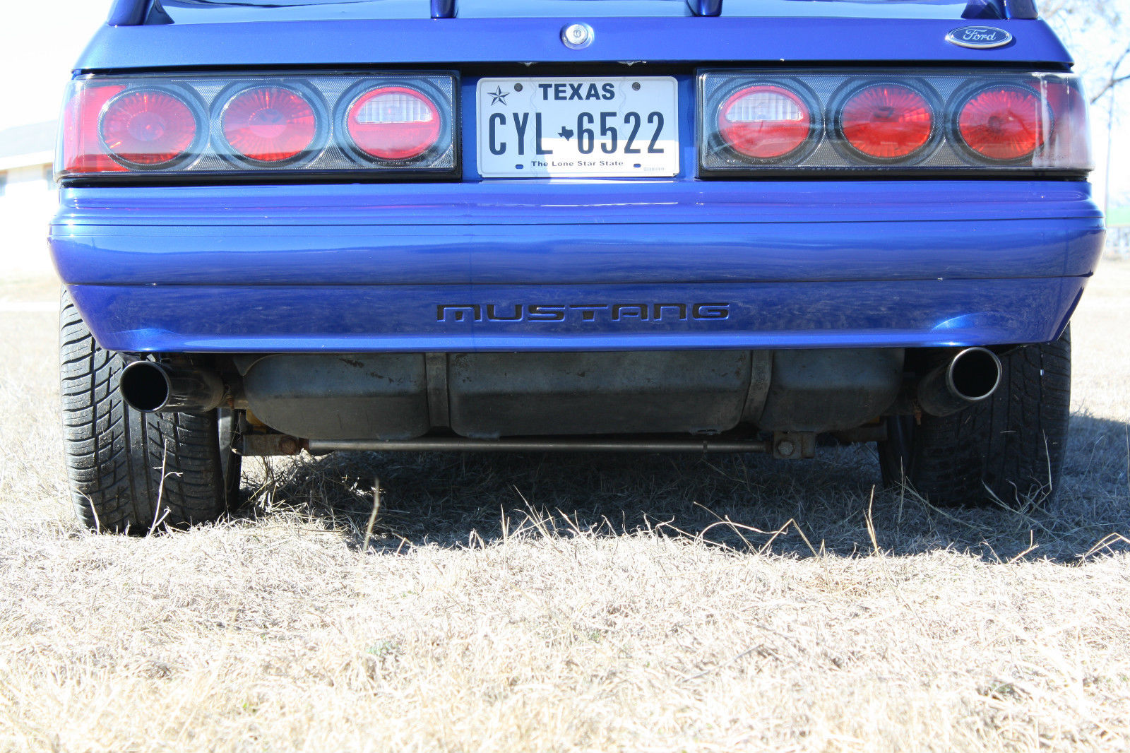 1989 Black/Blue Ford Mustang Hatchback