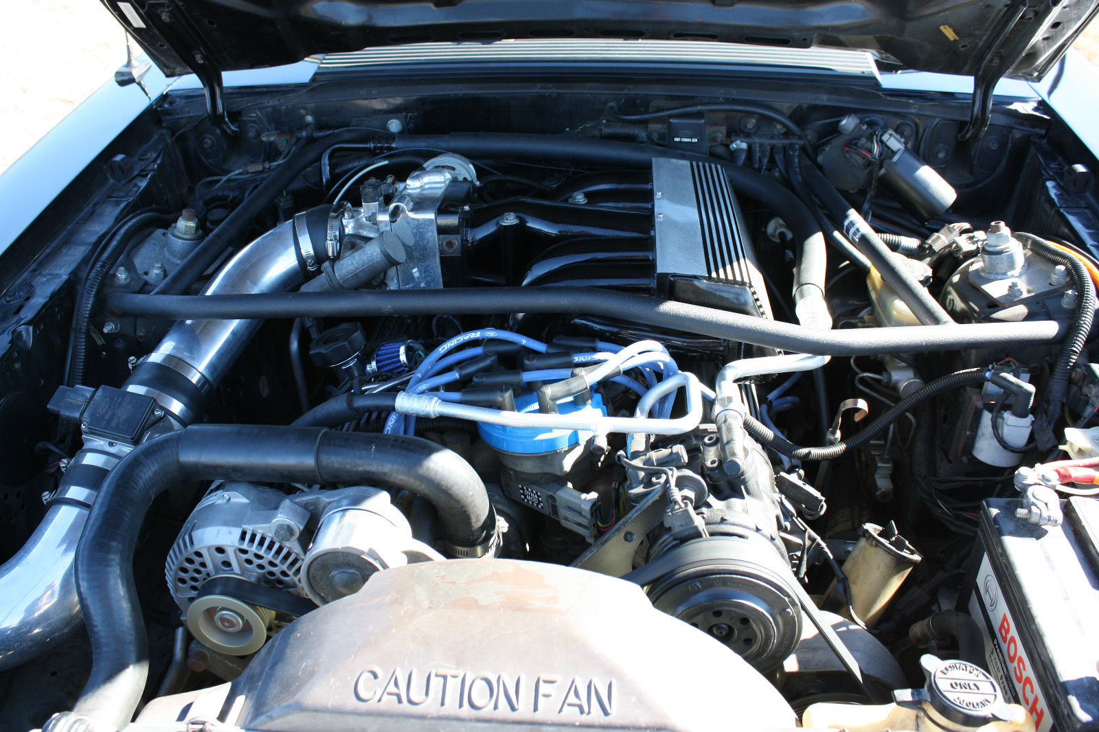 1989 Black/Blue Ford Mustang Hatchback