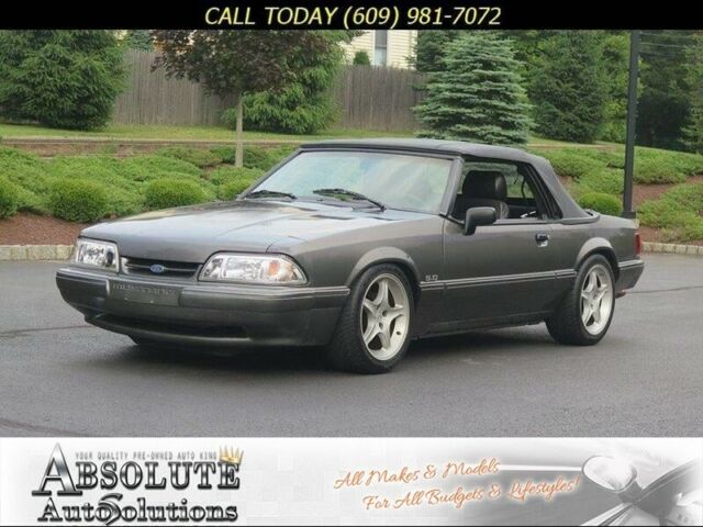 1989 Gray Ford Mustang Convertible