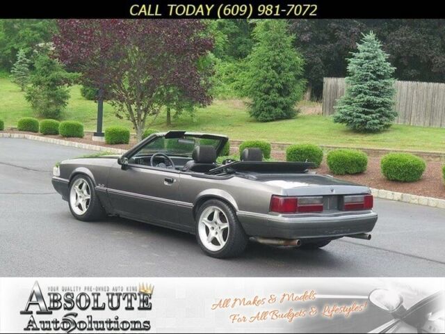 1989 Gray Ford Mustang Convertible