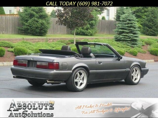 1989 Gray Ford Mustang Convertible
