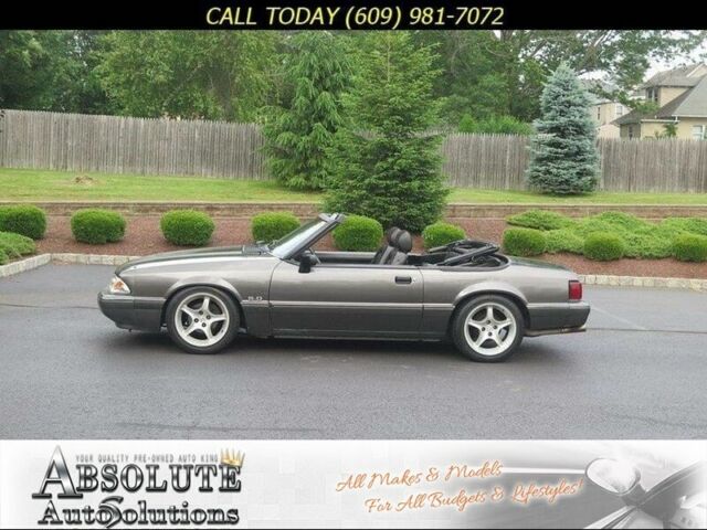 1989 Gray Ford Mustang Convertible