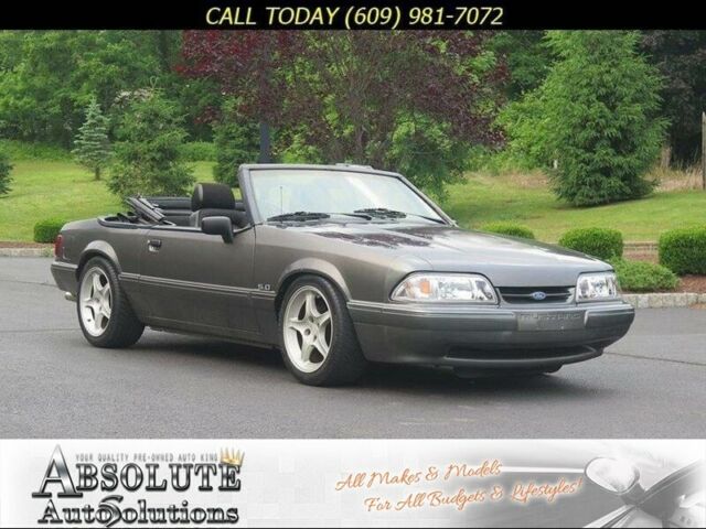1989 Gray Ford Mustang Convertible