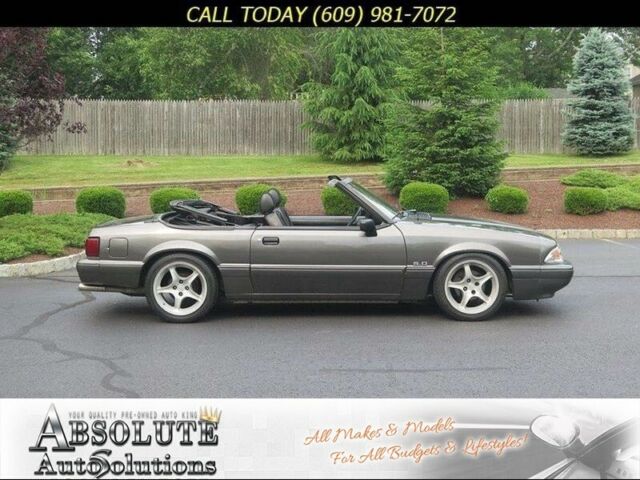 1989 Gray Ford Mustang Convertible