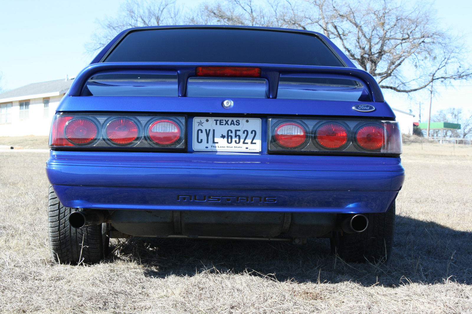 1989 Black/Blue Ford Mustang Hatchback