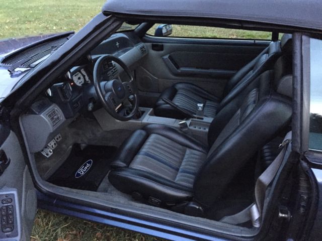 1989 Red Ford Mustang Convertible