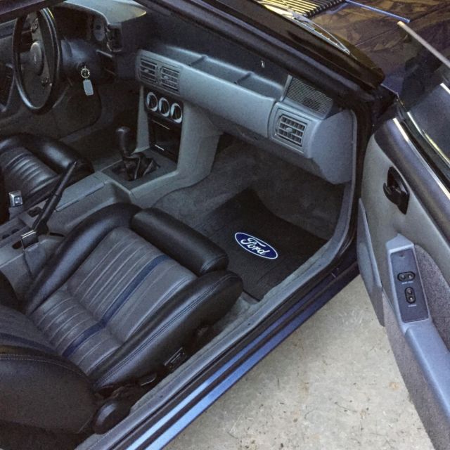 1989 Red Ford Mustang Convertible