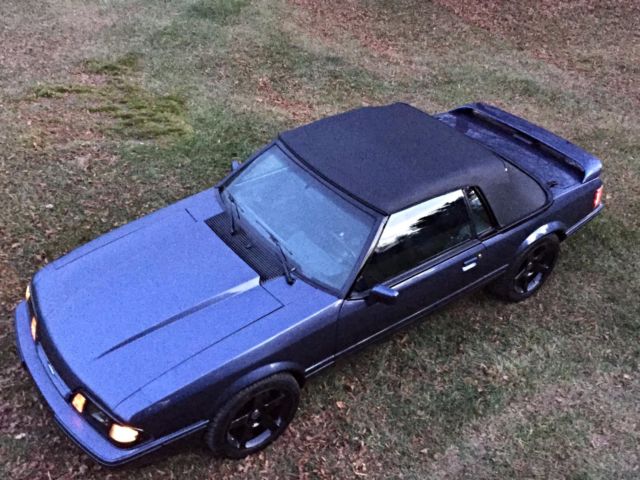 1989 Red Ford Mustang Convertible