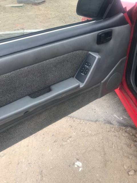 1989 Red Ford Mustang Hatchback