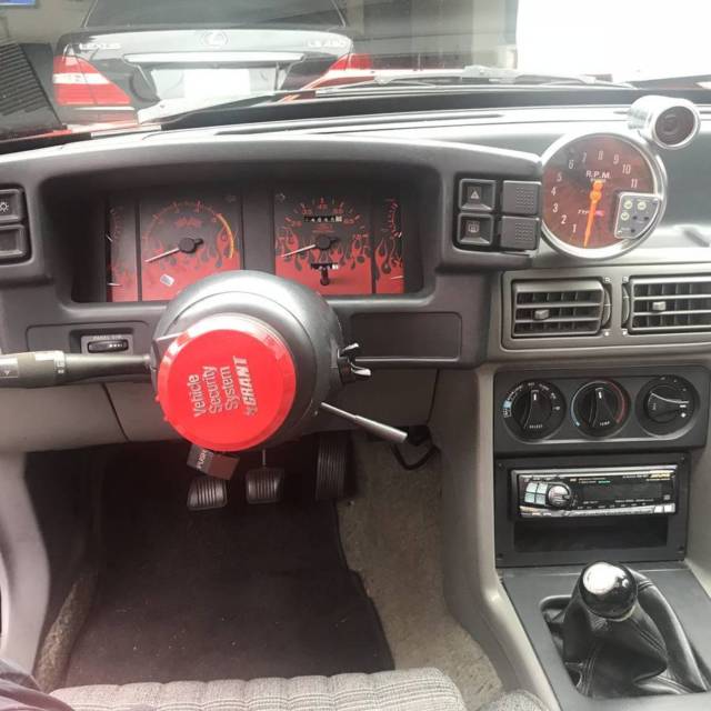 1989 Red Ford Mustang Hatchback